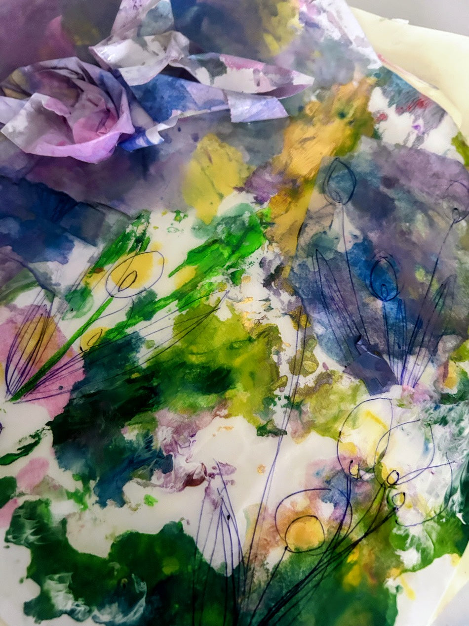 Handmade Flower Stationary