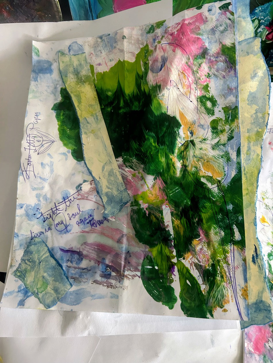 Handmade Flower Stationary