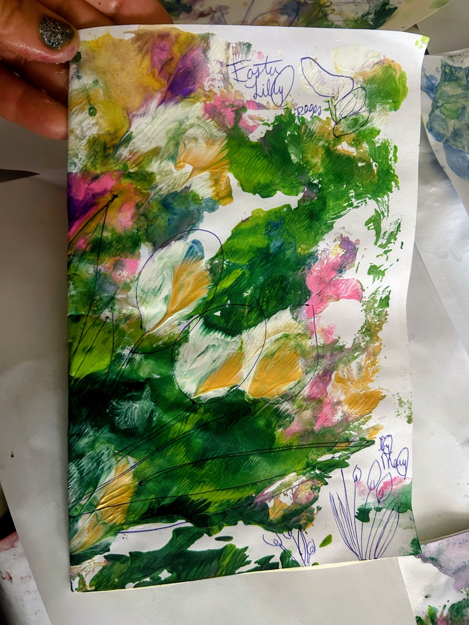 Handmade Flower Stationary